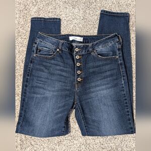 KanCan Button Front Skinny Jeans